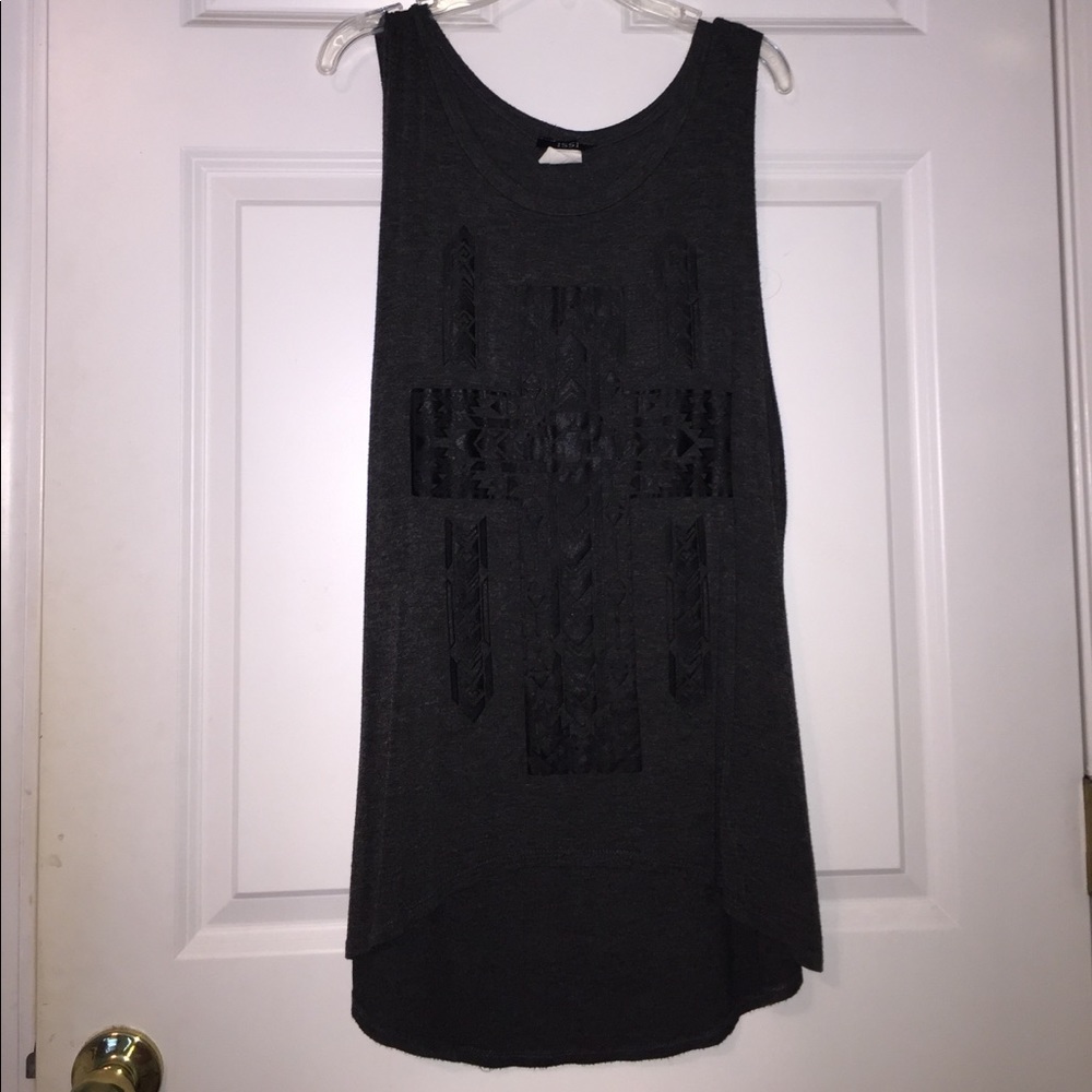 Dark grey tank top