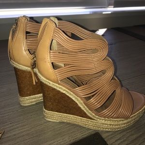 Espadrille high heel with cork detail