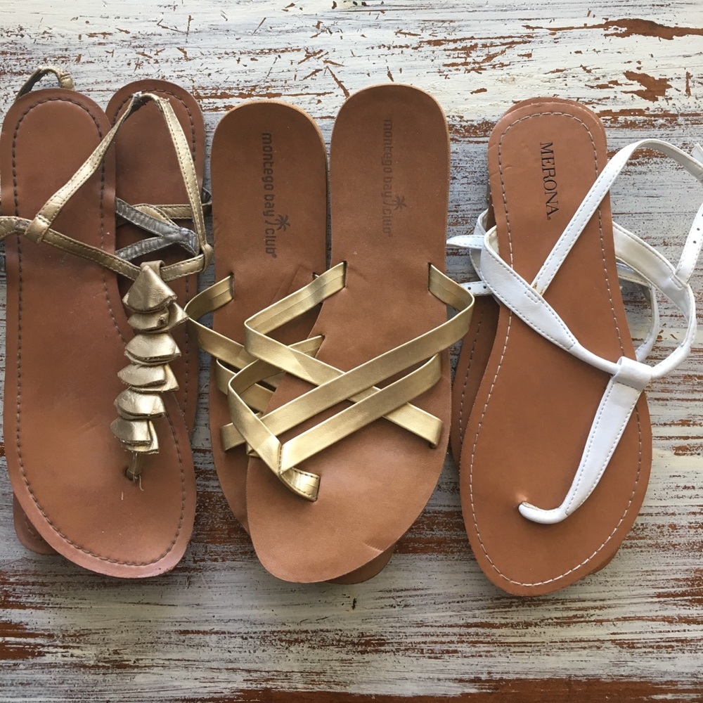 Bundle of size 7 1/2 sandals