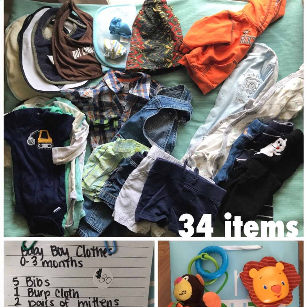 Baby Boy 0-3 Months Clothes & Items