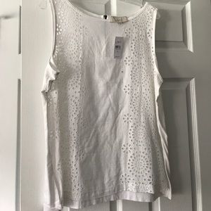 LOFT white shirt. NWT. Size XL
