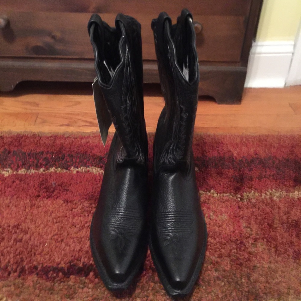 Real 100% leather cowboy boots