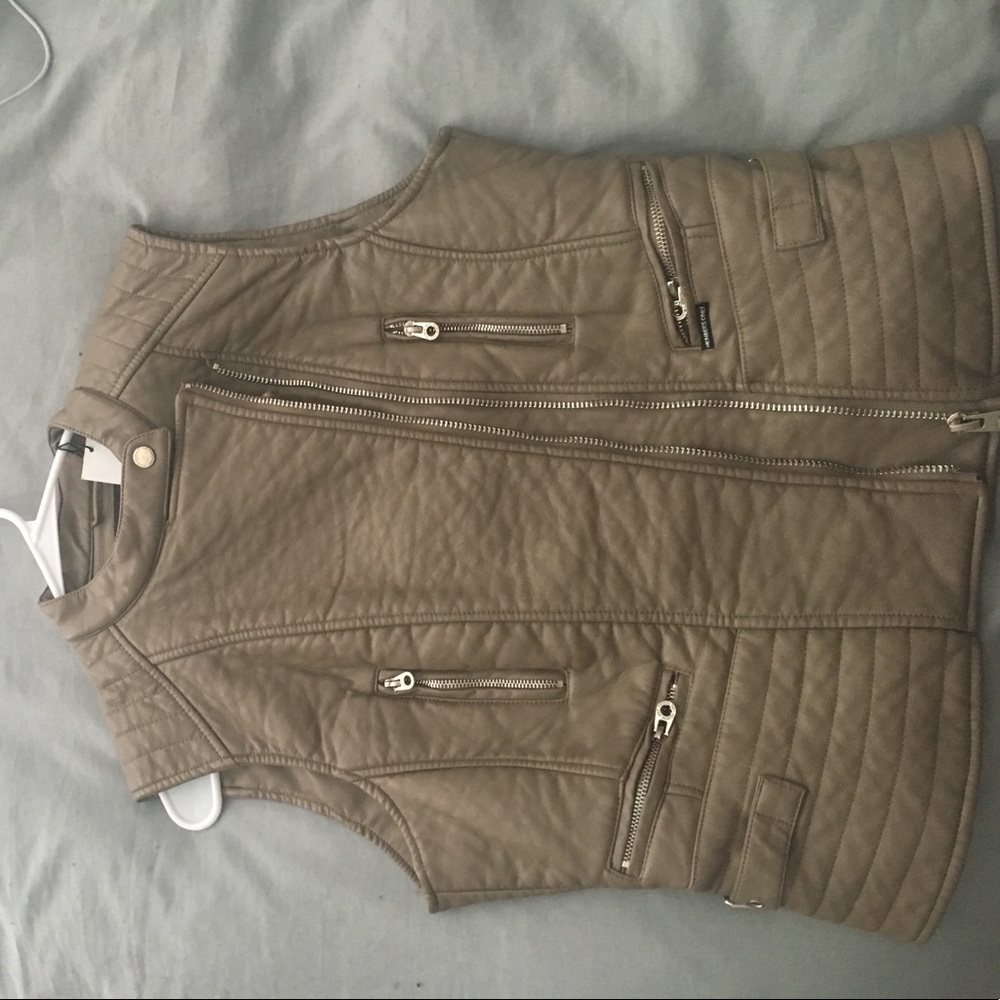 Members only unworn leather vest