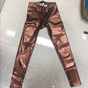 Faux leather leggings
