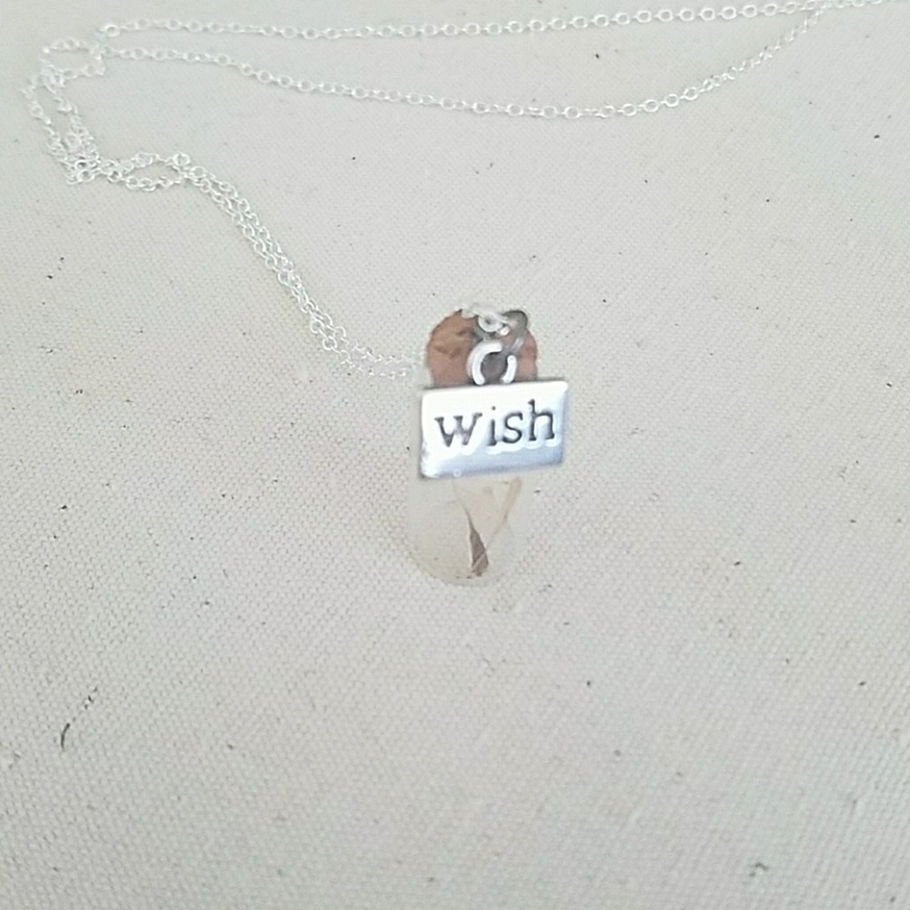 Dandelion seed necklace