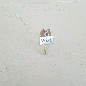 Dandelion seed necklace