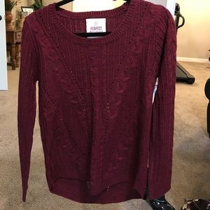 SO burgundy sweater. Never worn!!