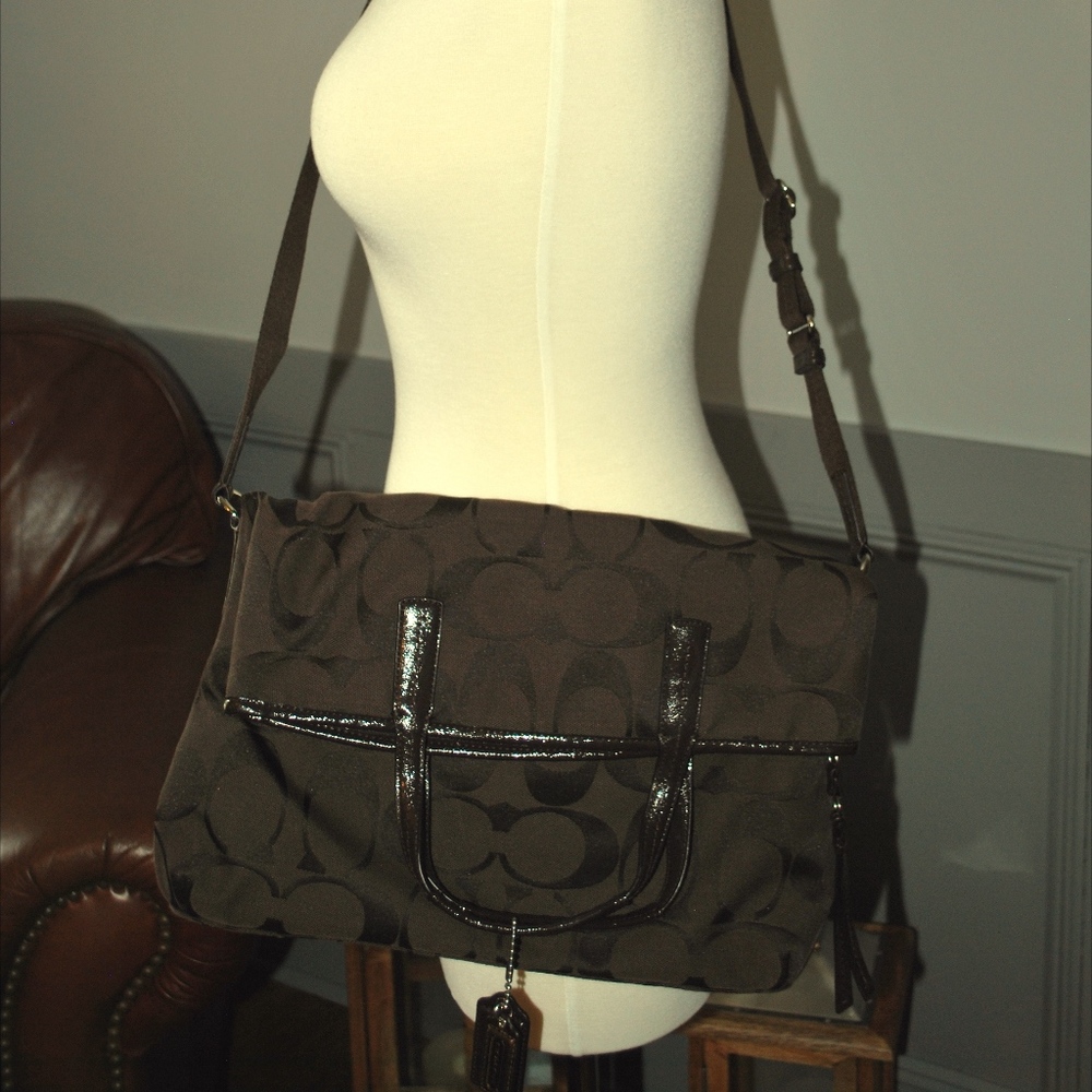 Coach Fold over/crossbody purse