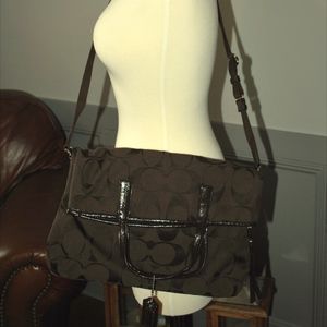 Coach Fold over/crossbody purse