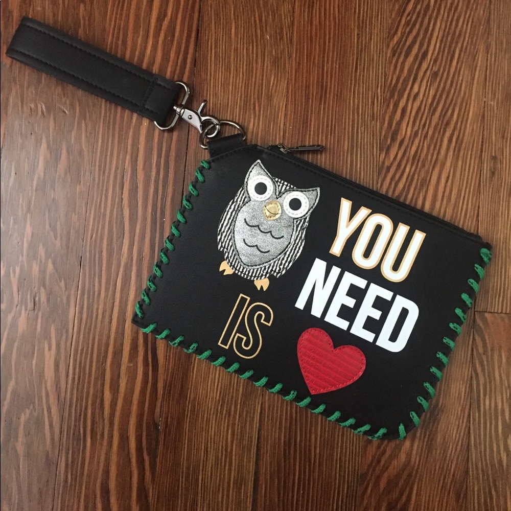 BNWOT Owl You Need is Love Sam Edelman wristlet