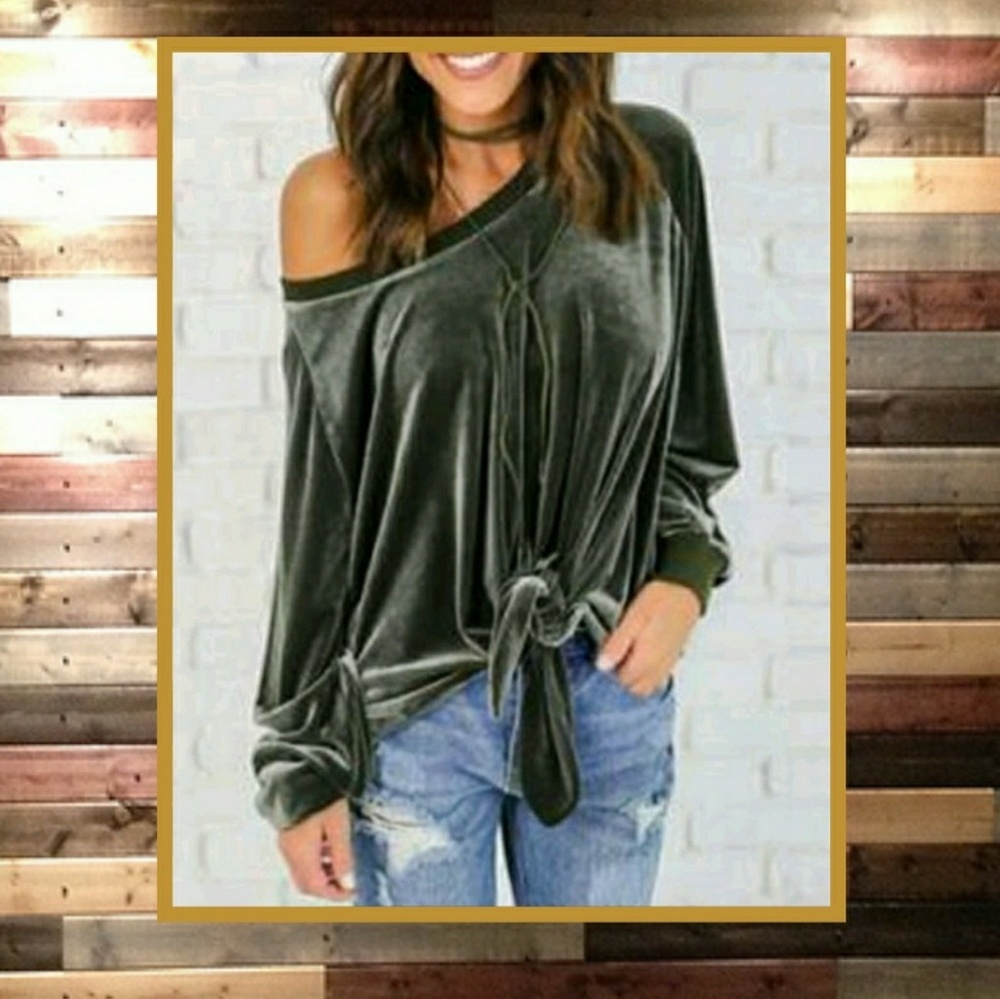 S & M LEFT ENDLESS KNOT ONE SHOULDER TOP