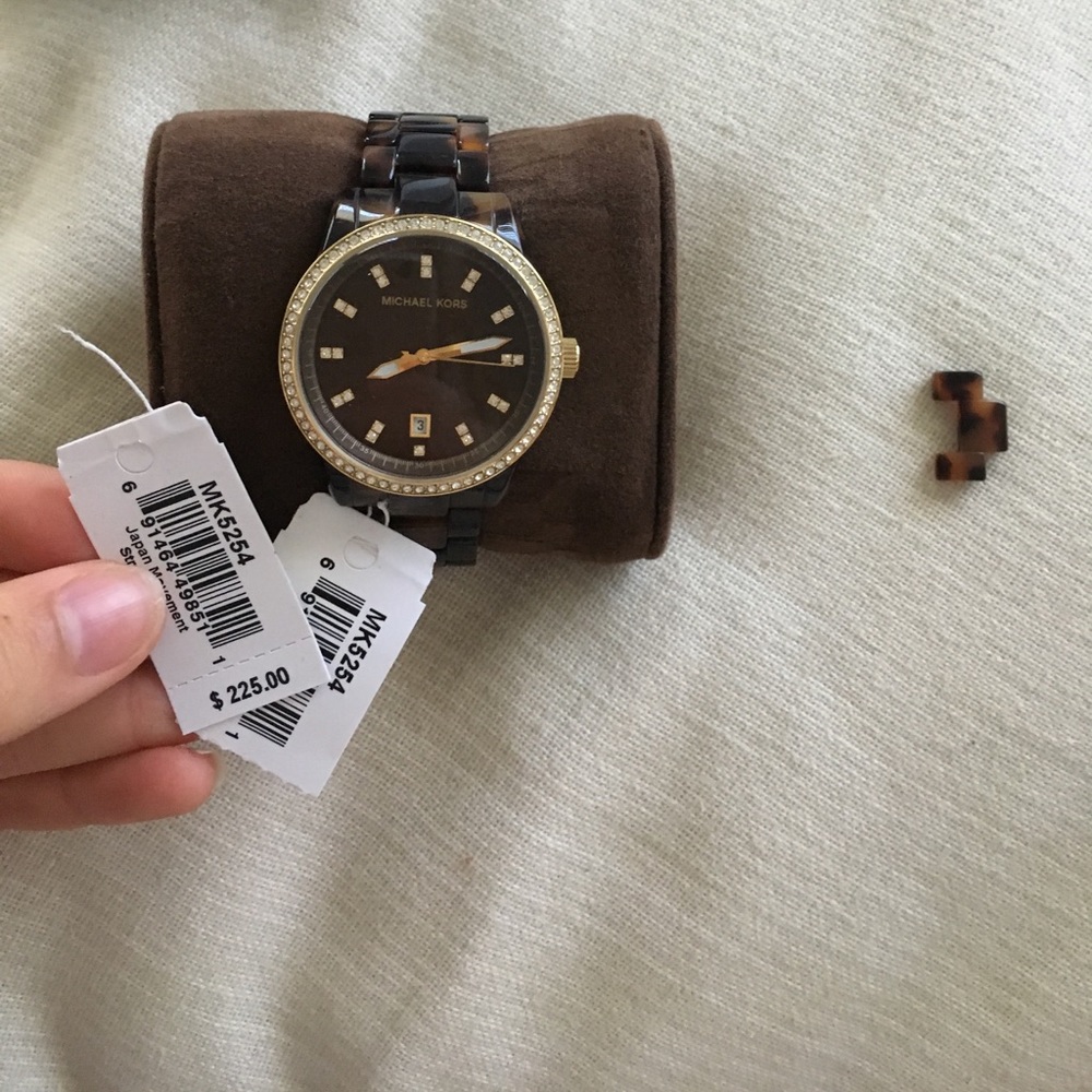Brown Tortoise Shell Michael Kors Watch