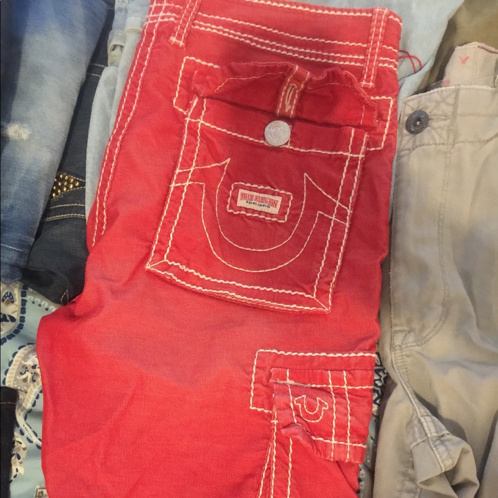 True religion cargo shorts