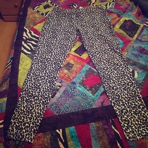 Leopard print jeggings