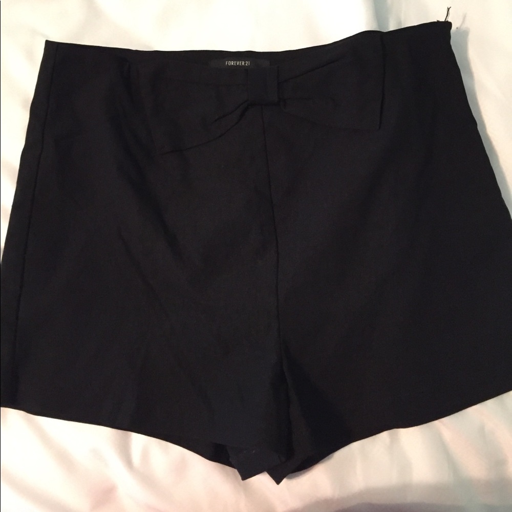 Black high waisted shorts