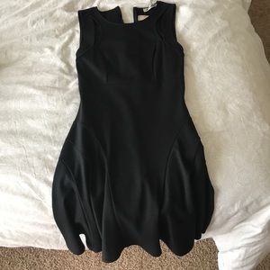 Black short sleeved dress