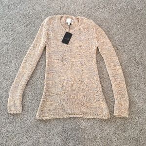 JOA marbled loose knit sweater