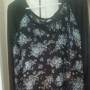 Torrid Floral Raglan Top