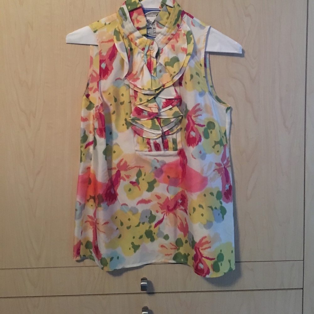 J. Crew floral blouse