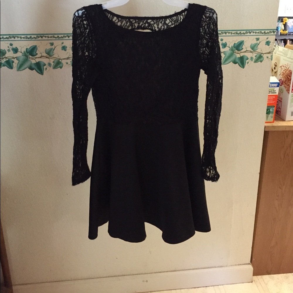 Black dress.
