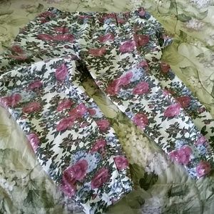Flower Print Leggins Size 12