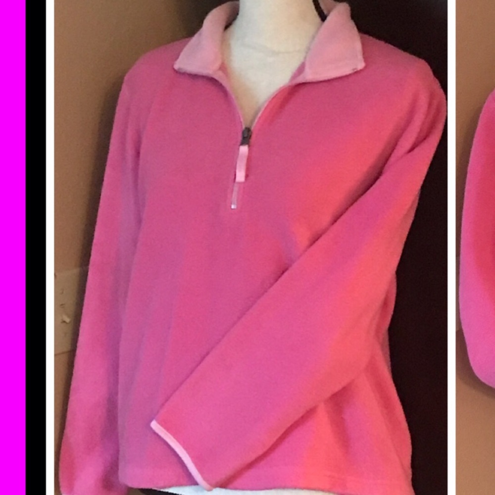 EUC! OLD NAVY CONVERTIBLE COLLAR FLEECE TOP SZ LG