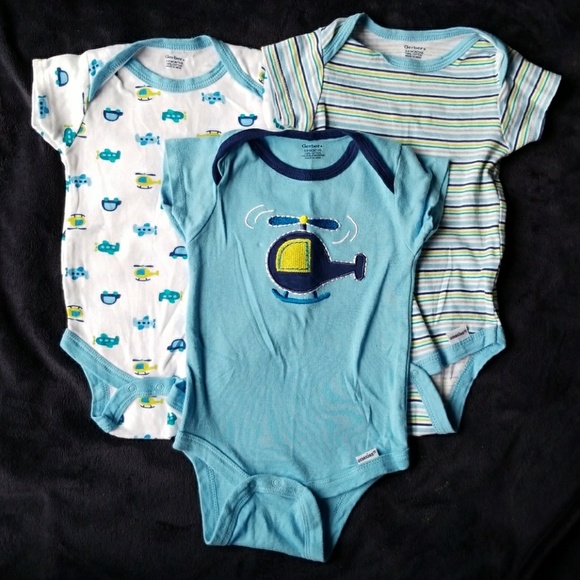 Gerber One Pieces Baby Boy Bodysuit Bundle 39 Months Poshmark