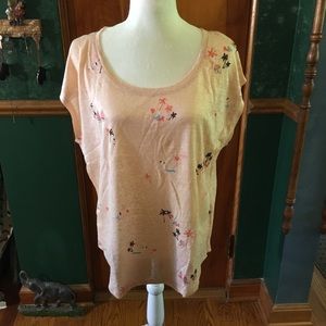 NWT Pool Printed Linen Tee