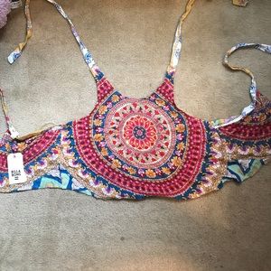 Colorful halter and crop top from PAC Sun