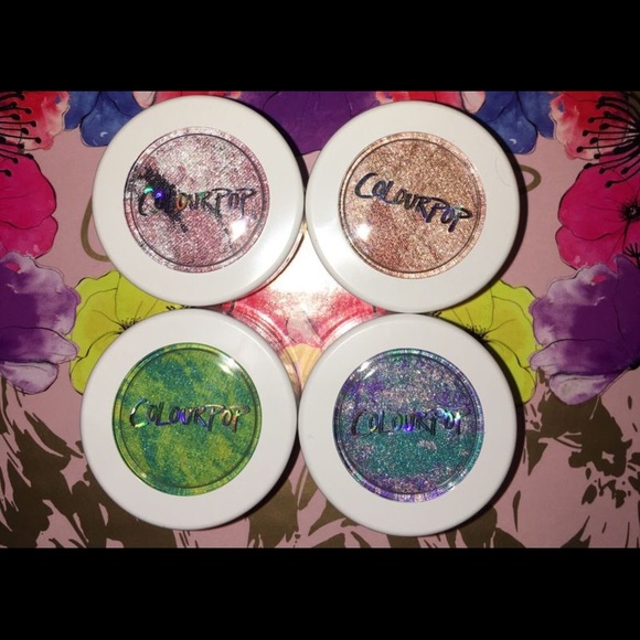 New Colourpop Tie Dye Super Shock Shadow Set Of 4 - Picture 2 of 4