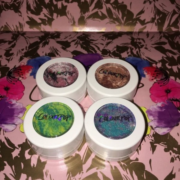 New Colourpop Tie Dye Super Shock Shadow Set Of 4 - Picture 3 of 4