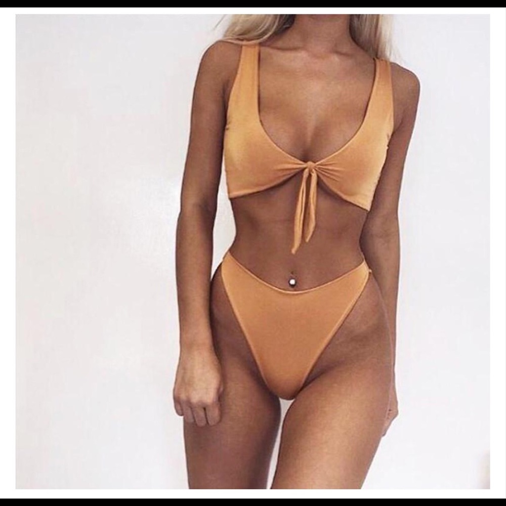 Bikini sexy high waist cheeky bottoms