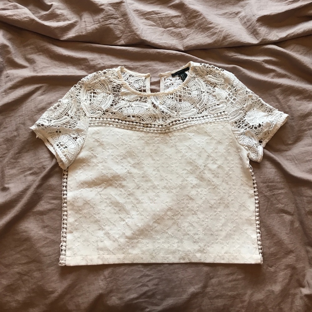 Forever 21 laced, detailed blouse