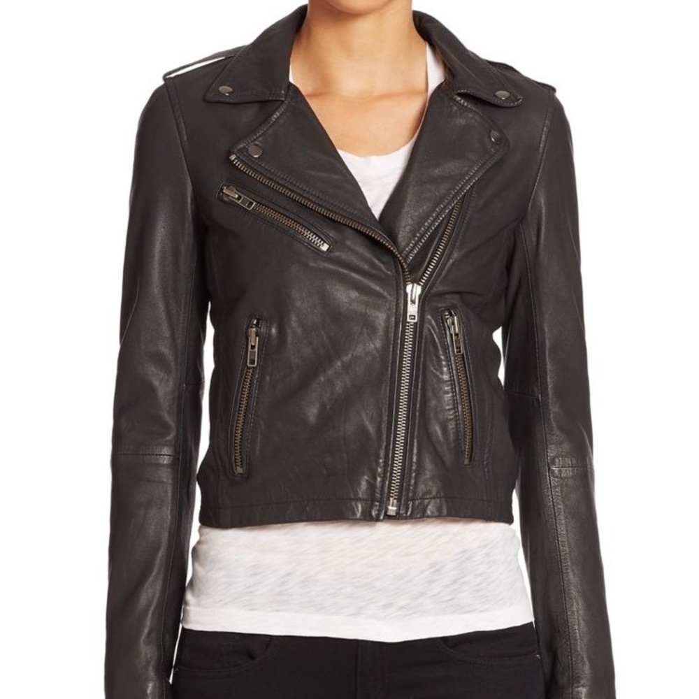 Doma Black Leather Jacket-Small