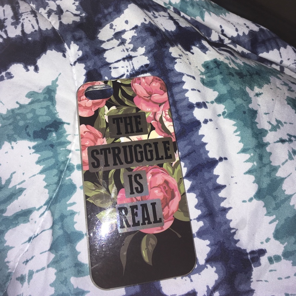 iPhone 5se phone case | "The Struggle Is Real" 💕