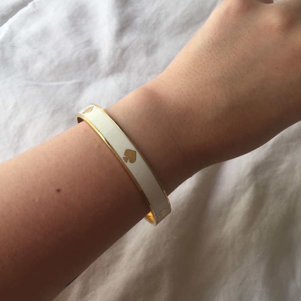 White Kate Spade Bangle