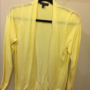 Bright Yellow Cardigan