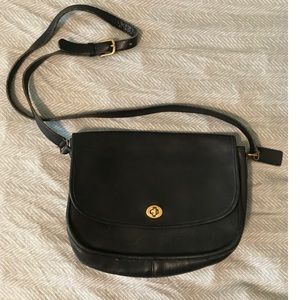 Vintage black Coach purse