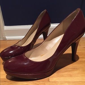 Marc fisher heels in deep red