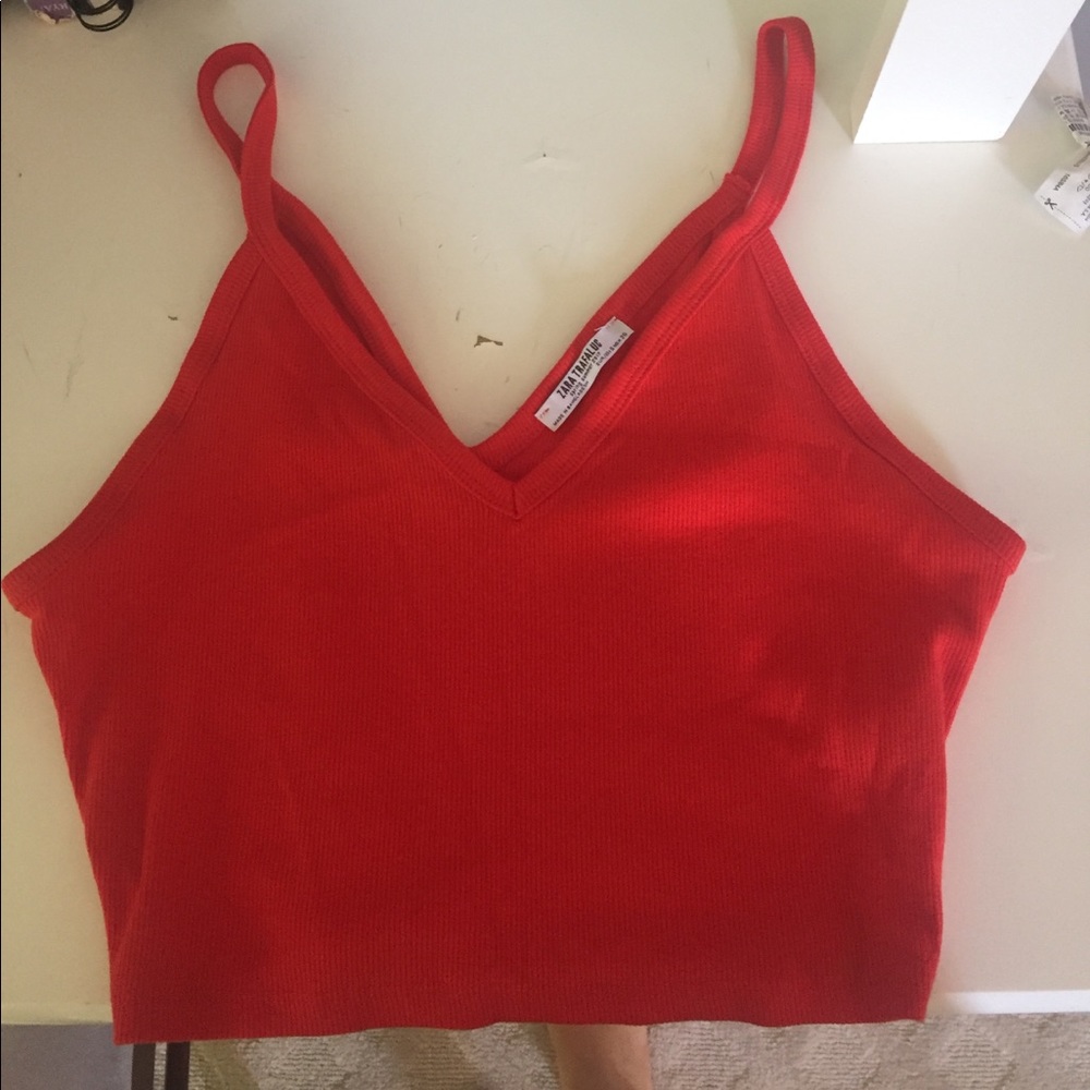 Red Crop Top