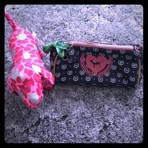 VS Pink makeup bag & dog bundle