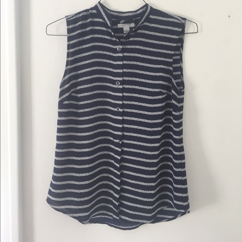 --SOLD--Nautica sleeveless blouse