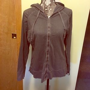 Zip up light weight hoodie.