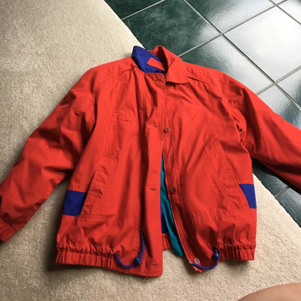 Vintage Red London Fog jacket!