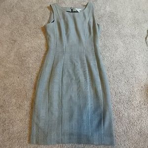 Prince of Wales Plaid Fitted Dress