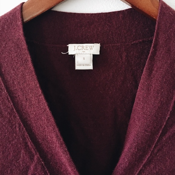 J. Crew Outlet Cranberry Cardigan - Picture 3 of 3
