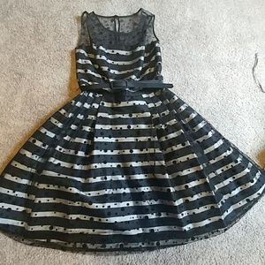 Polka Dot Fit and Flare Dress