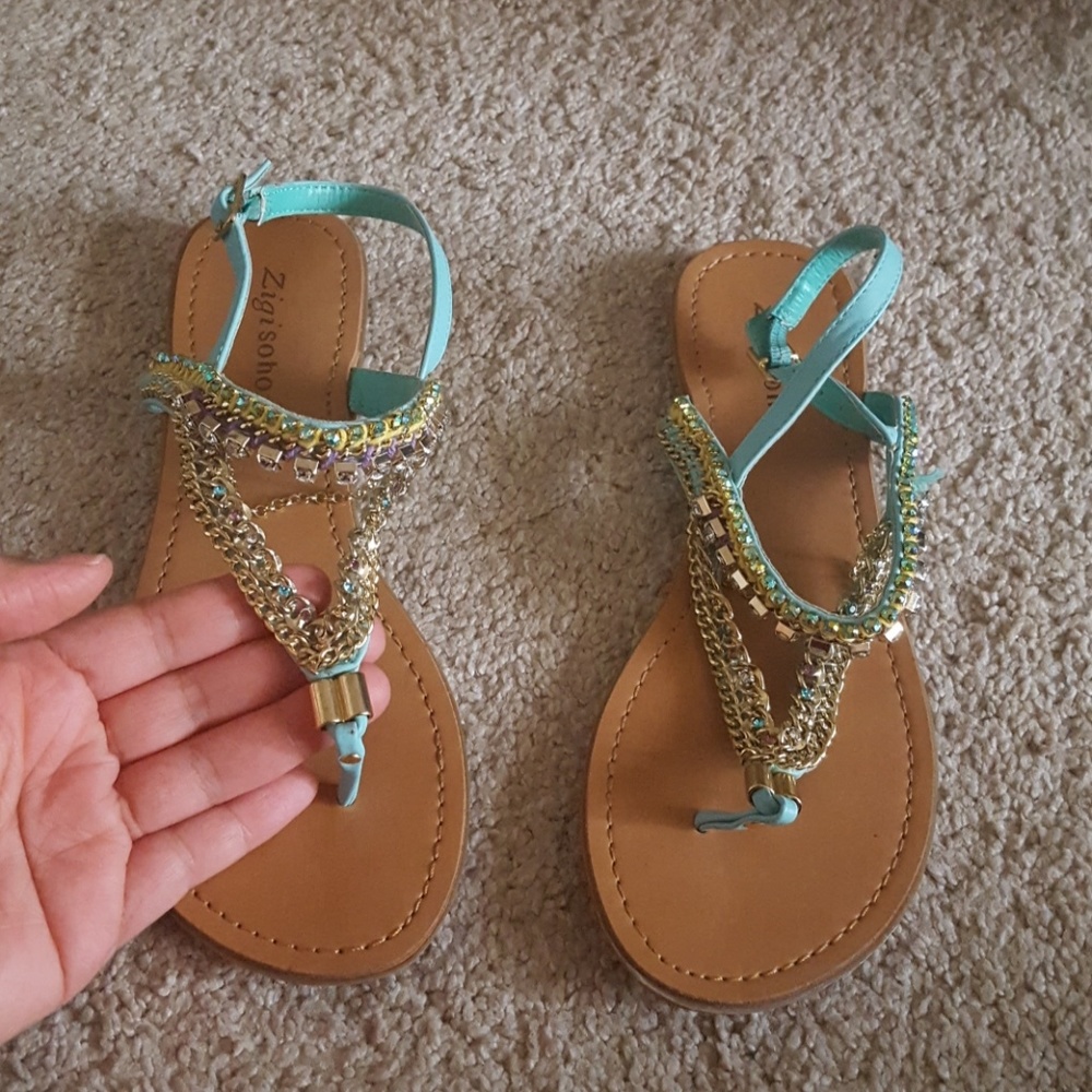 Jeweled flip flop