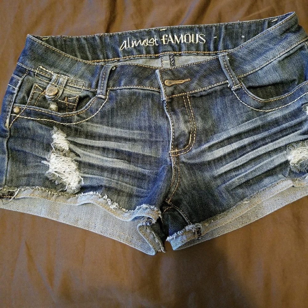 Denim shorts