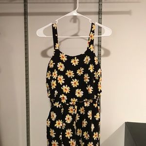 Long sunflower romper